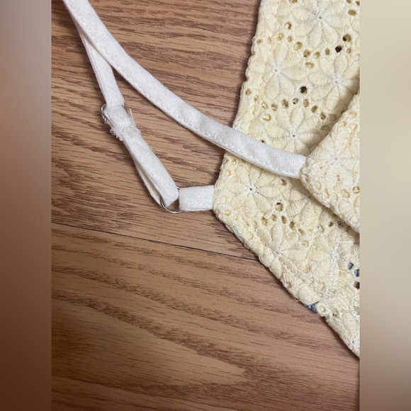 POL Rib Knit Tank Top with Button and Eyelet Detail - Picture 8 of 11